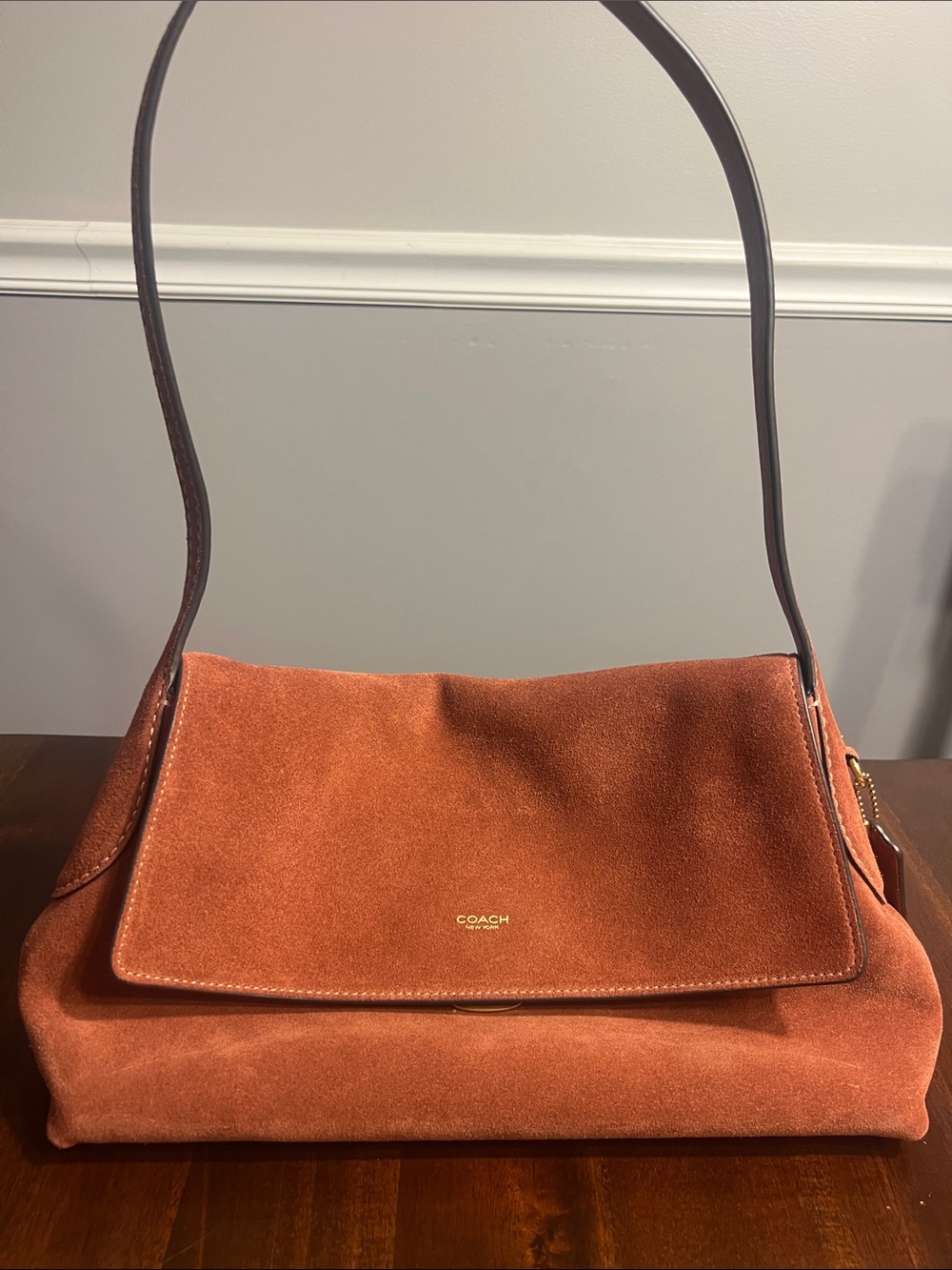 COACH Chelsea 30 in Clay Suede